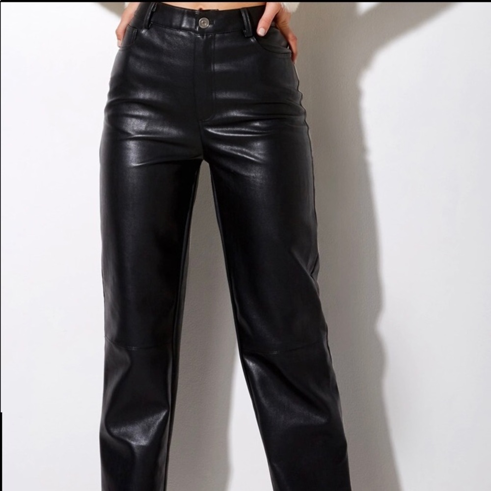 MotelRocks Zova Leather Pant